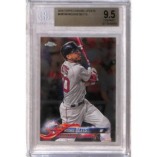 2018 Topps Chrome Mookie Betts Bgs 9.5: 2018 Topps Chrome Mookie Betts Bgs 9.5