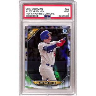 2018 Bowman Alex Verdugo Rookie Psa 9: 2018 Bowman Alex Verdugo Rookie Psa 9