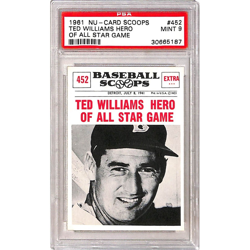 1961 Nu Card Scoops Ted Williams Psa 9 (1 of 2)