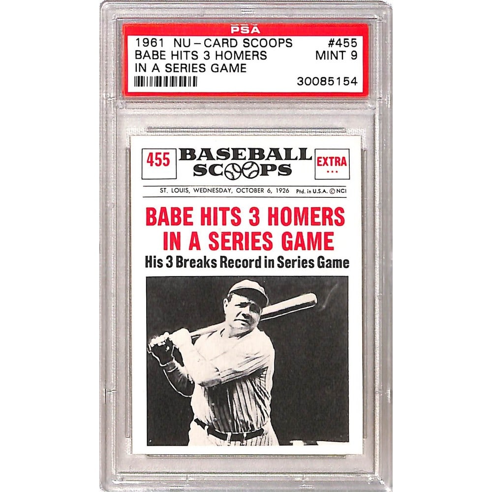 1961 Nu Card Scoops Babe Ruth Psa 9 (1 of 2)