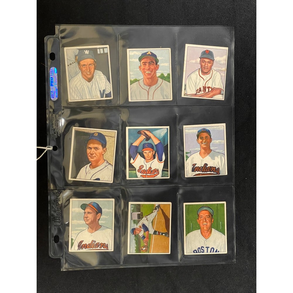 (9) 1950 Bowman Baseball Cards (1 of 2)