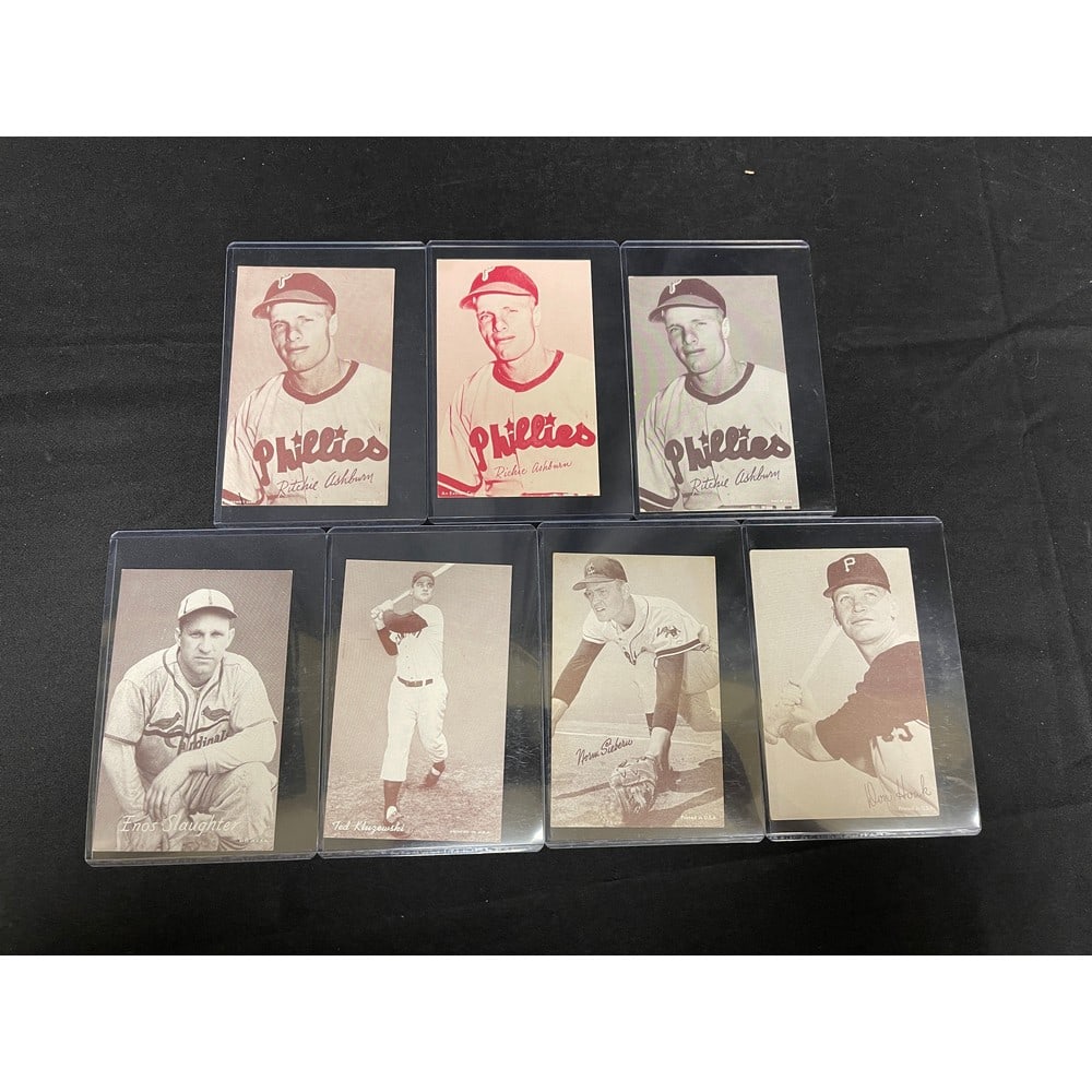 (7) 1947-66 Baseball Exhibits/stars Hof (1 of 2)