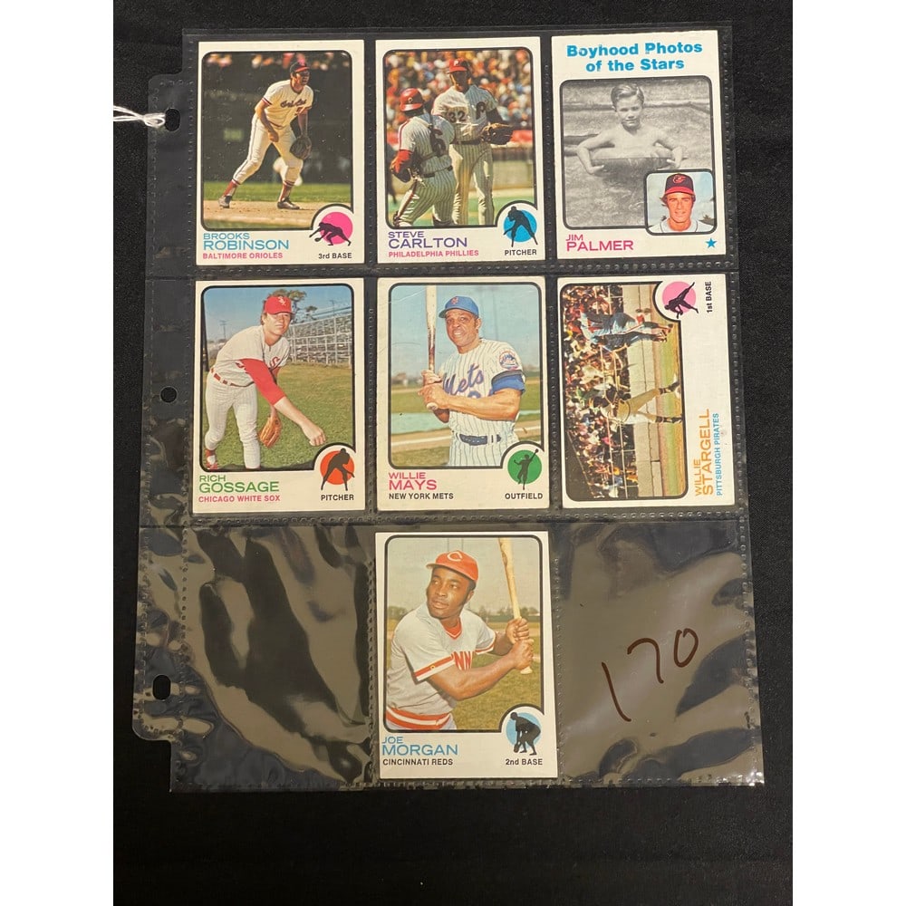 (7) 1973 Topps Baseball Stars/hof (1 of 2)