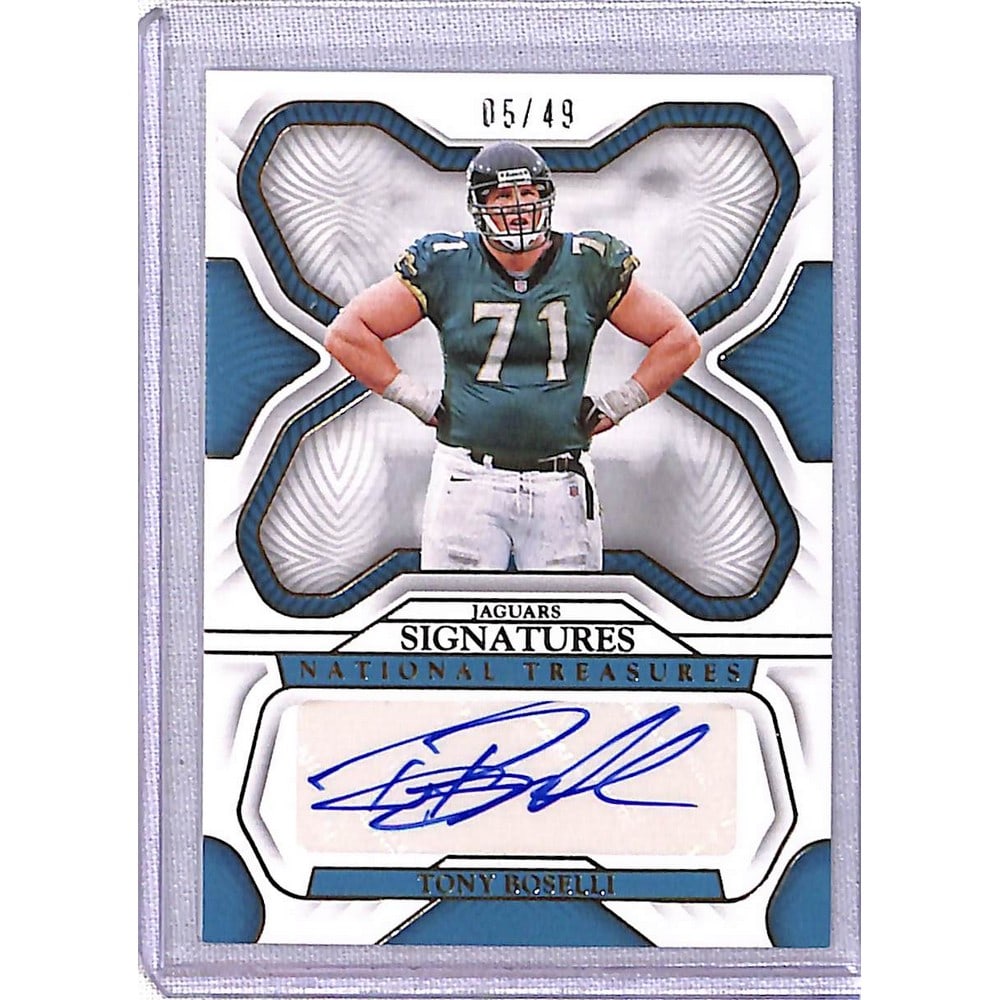 2022 National Treasures Tony Boselli Auto 5/49 (1 of 2)