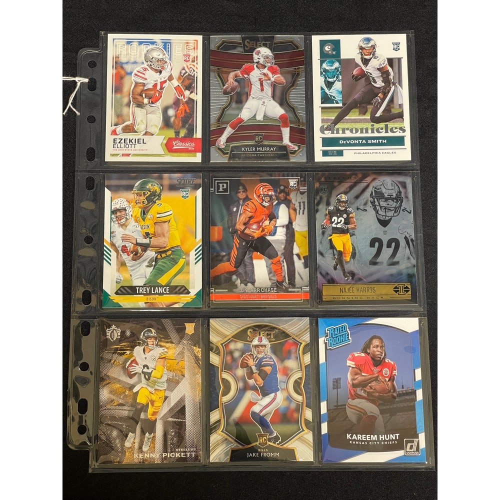 (9) Different High Grade Football Rookies (1 of 2)