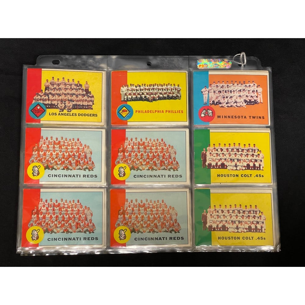 (35) 1963 Topps Baseball Team Cards (1 of 4)