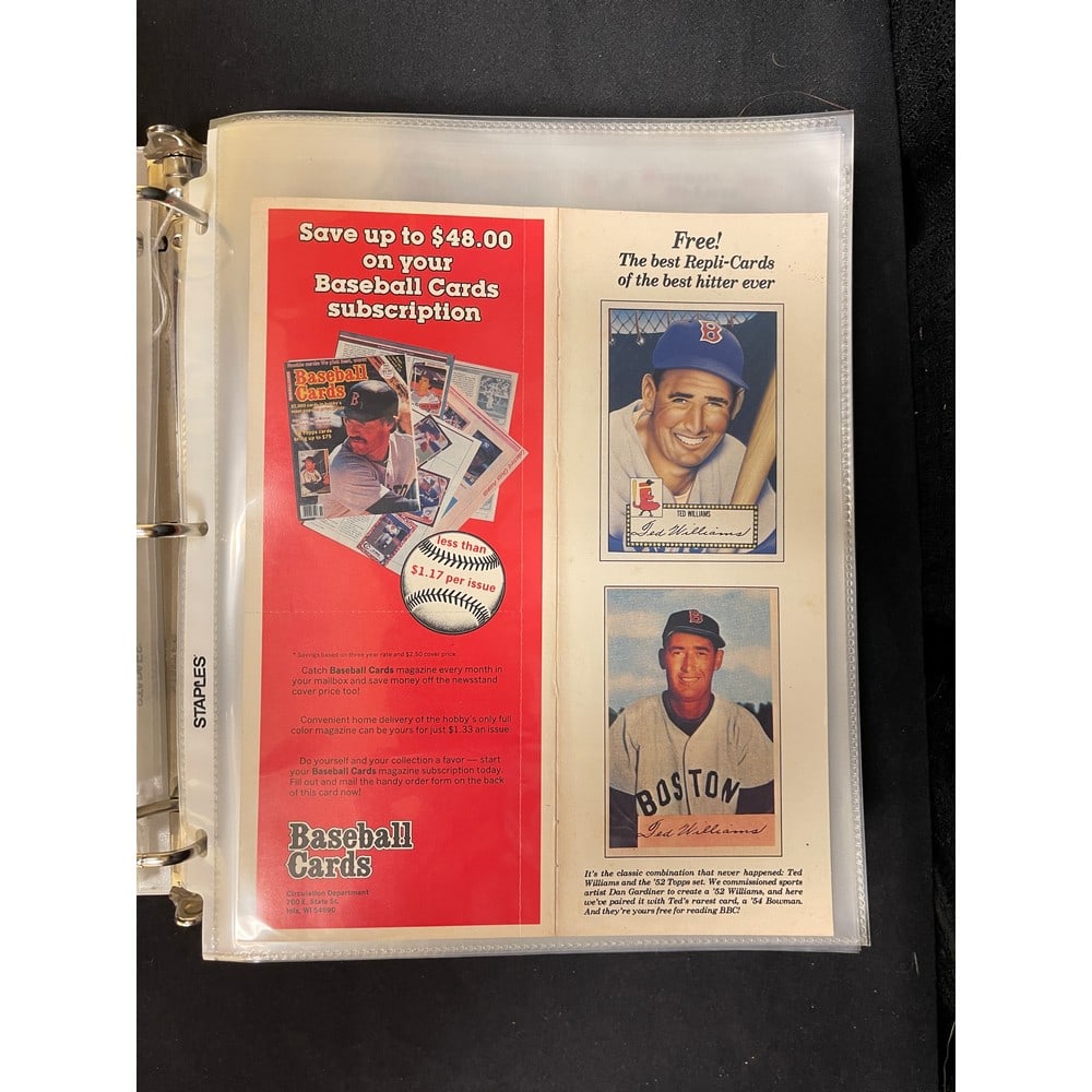 Over 100 Ted Williams Promo Items With Cards: Over 100 Ted Williams Promo Items With Cards