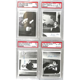 (4) Psa Graded 1967 Soupy Sales Cards