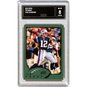 2010 Topps Tom Brady 2002 Reprint Gma 8