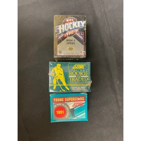 (3) Sealed Hockey Traded/update Sets