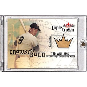 2001 Fleer Ted Williams Game Used Bat Card