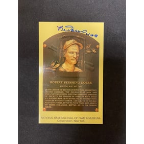 Bobby Doerr Signed Hof Postcard Jsa Coa