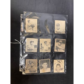 (8) 1948 Bowman Baseball Cards Mixed Grade