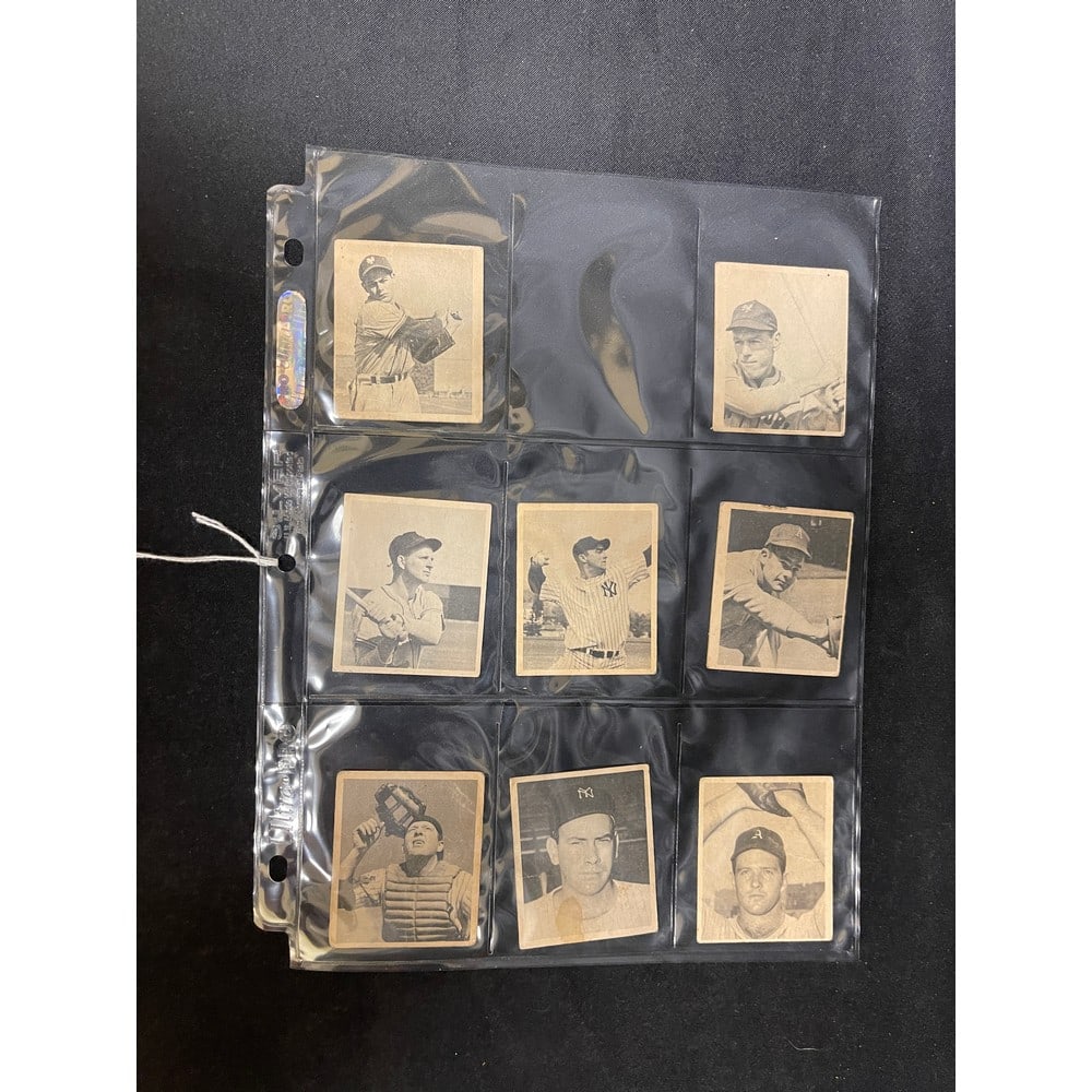 (8) 1948 Bowman Baseball Cards Mixed Grade (1 of 2)