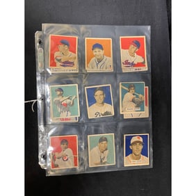 (14) 1949 Bowman Baseball Cards Mixed Grade