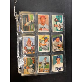 (18) 1951 Bowman Baseball Cards Mixed Grade