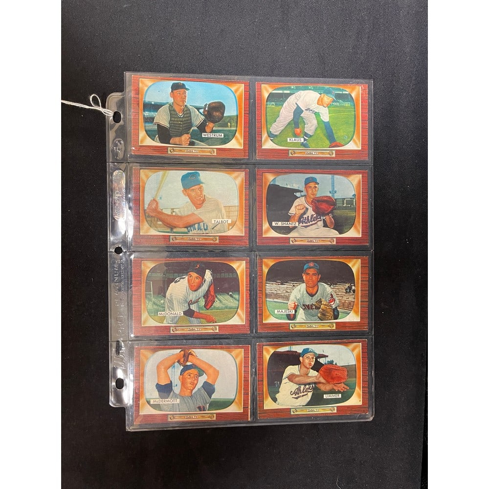 (8) 1955 Bowman Baseball Cards Nice Shape (1 of 2)