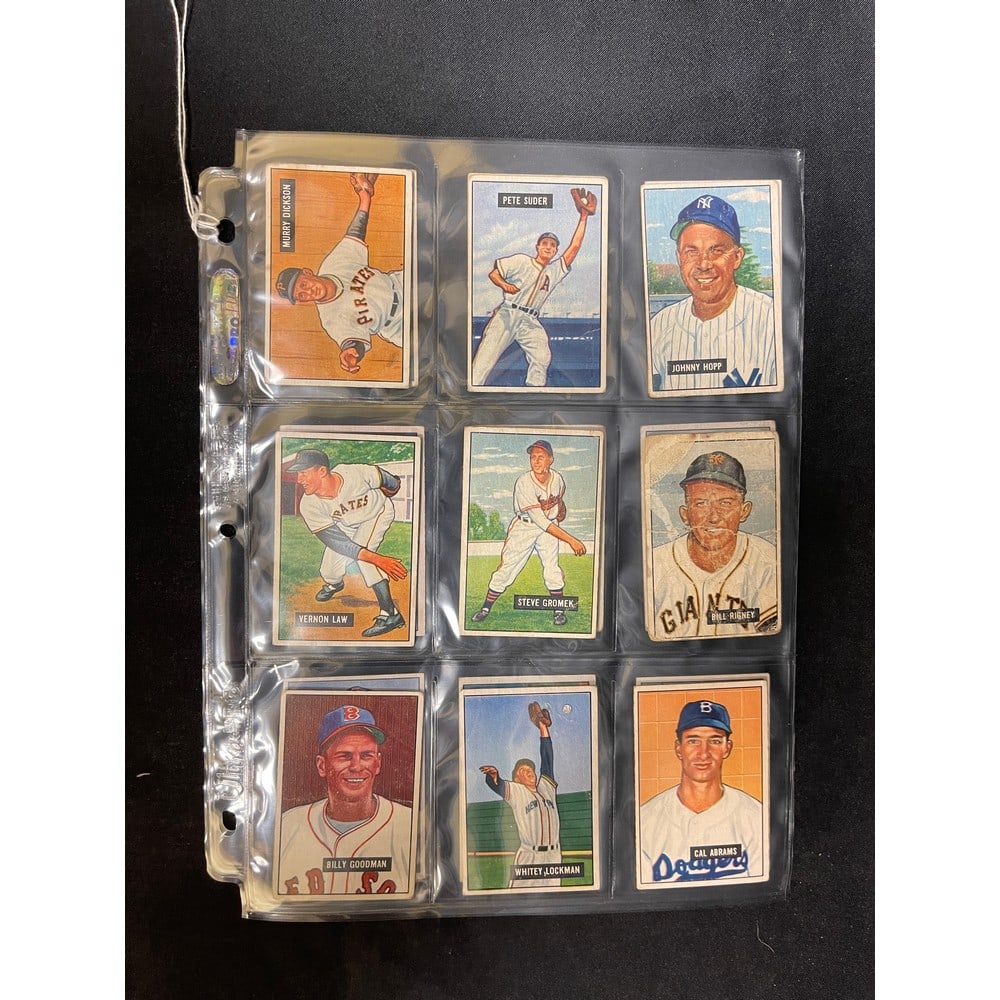 (18) 1951 Bowman Baseball Cards Mixed Grade (1 of 4)