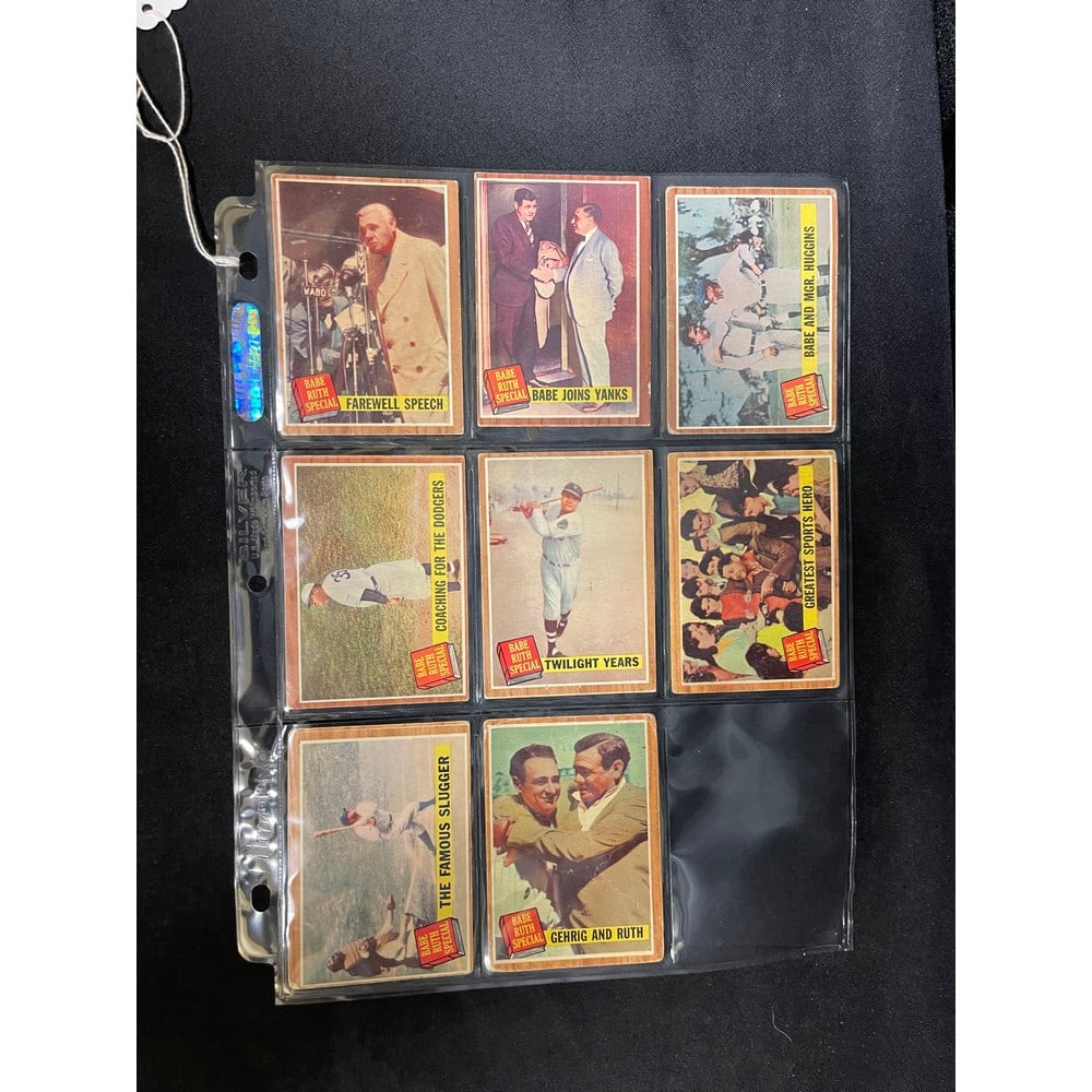 (8) 1962 Topps Babe Ruth Cards (1 of 2)