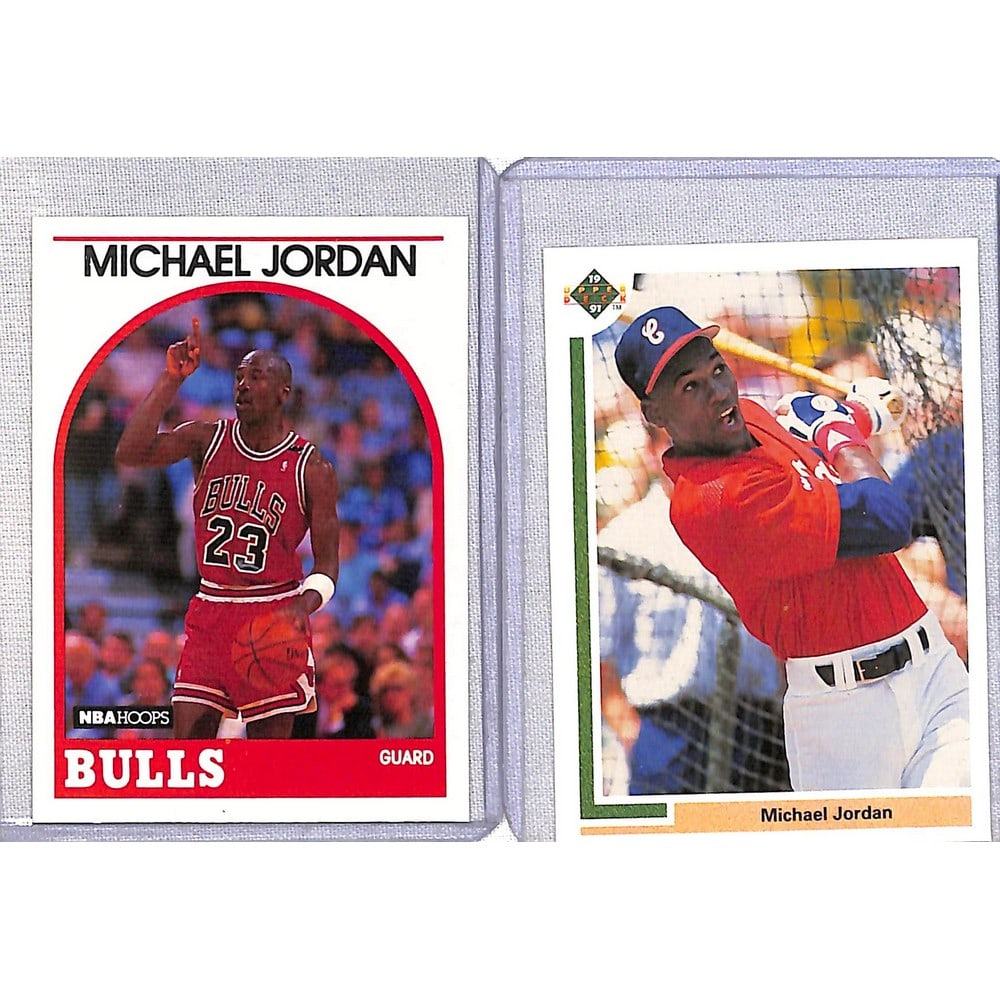 (2) Michael Jordan Cards With Baseball Rc (1 of 2)
