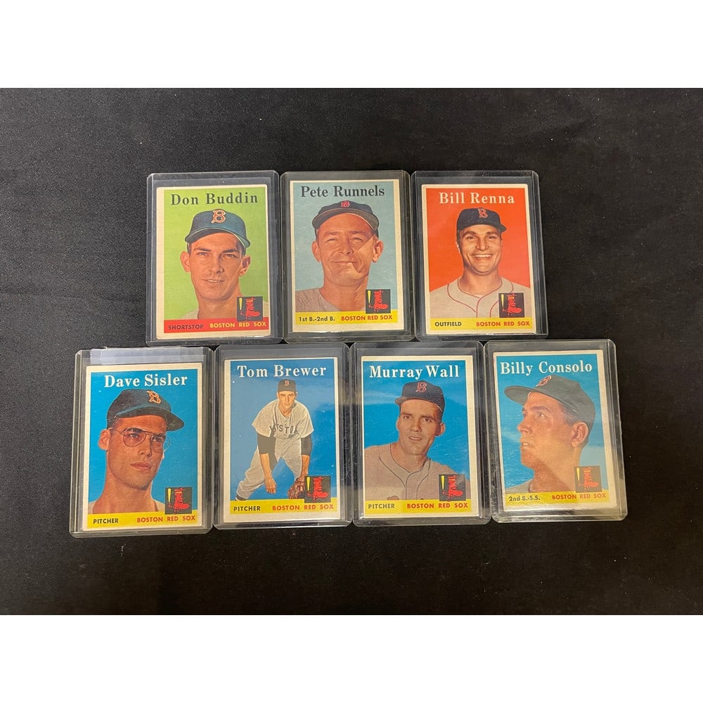 (10) 1958 Topps Boston Red Sox Cards (1 of 4)