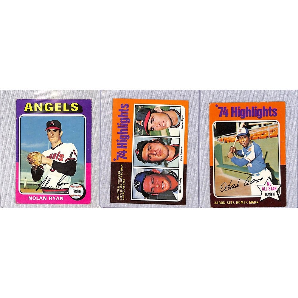 (3) 1975 Topps Baseball Stars/hof (1 of 2)