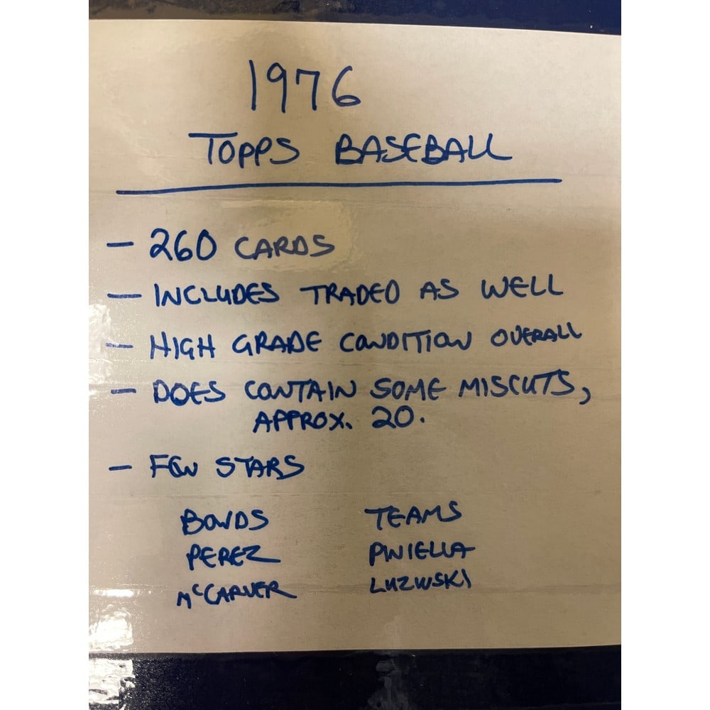 (260) 1976 Topps Baseball Cards (1 of 7)