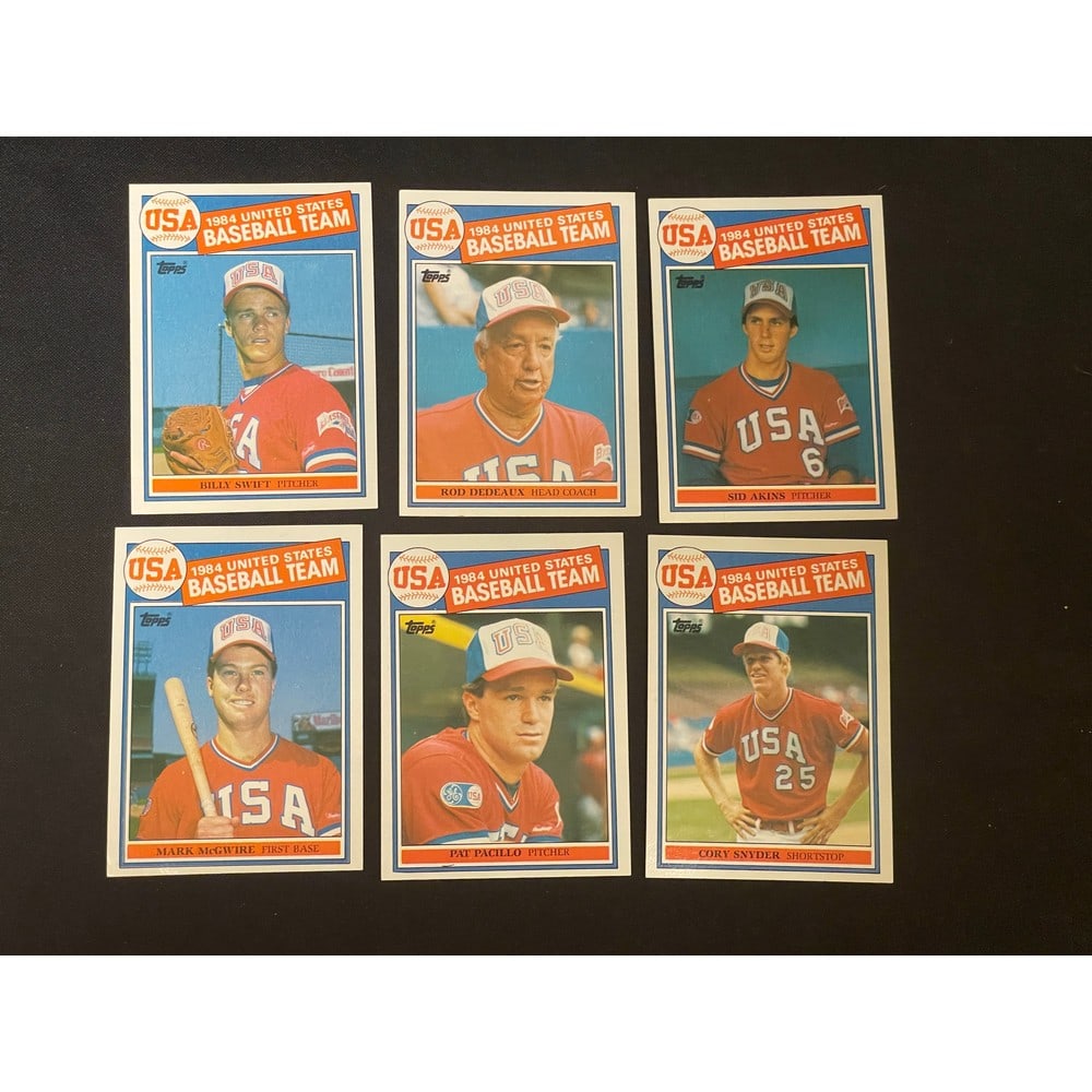 1985 Topps Baseball Team Usa Set Mark Mcgwire Rc (1 of 1)