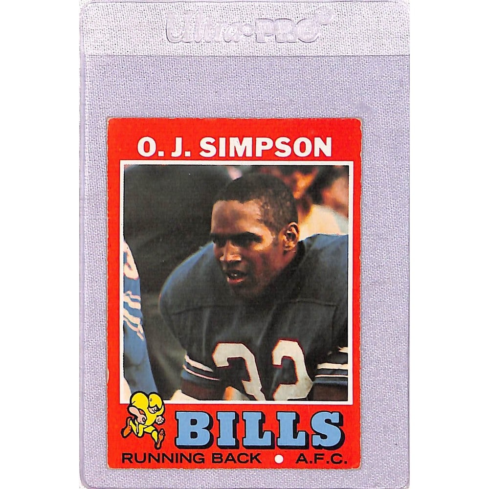 1971 Topps Oj Simpson 2nd Year (1 of 2)