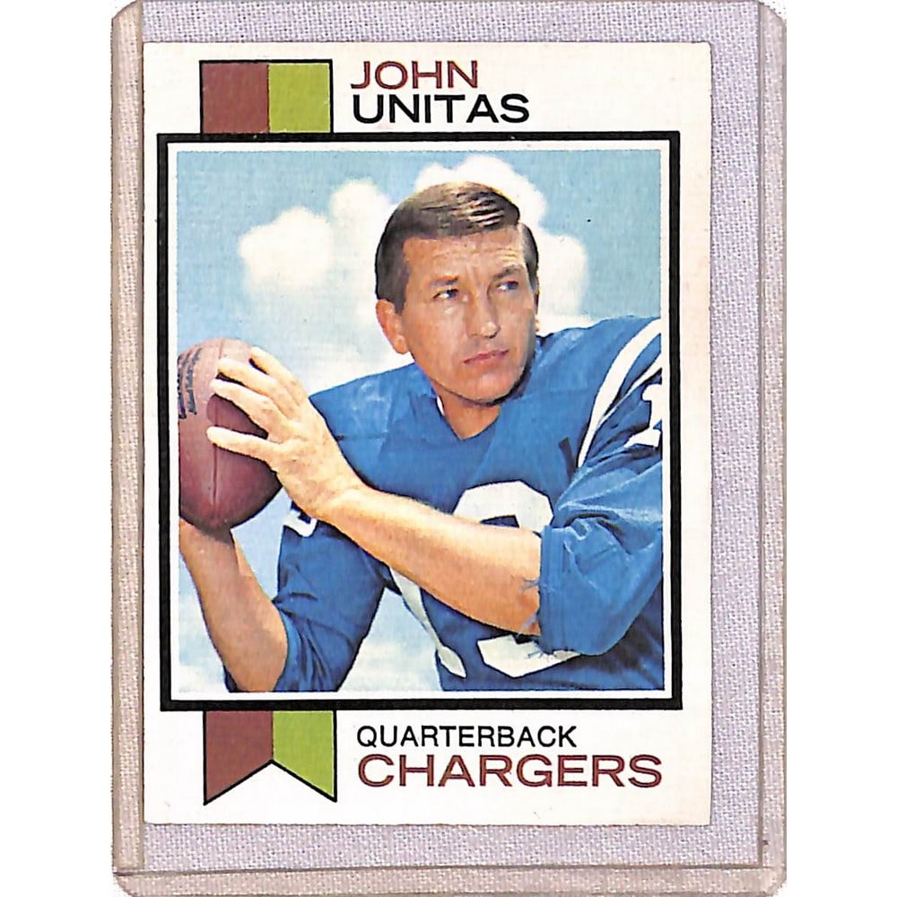 1973 Topps Johnny Unitas Nice Shape (1 of 2)