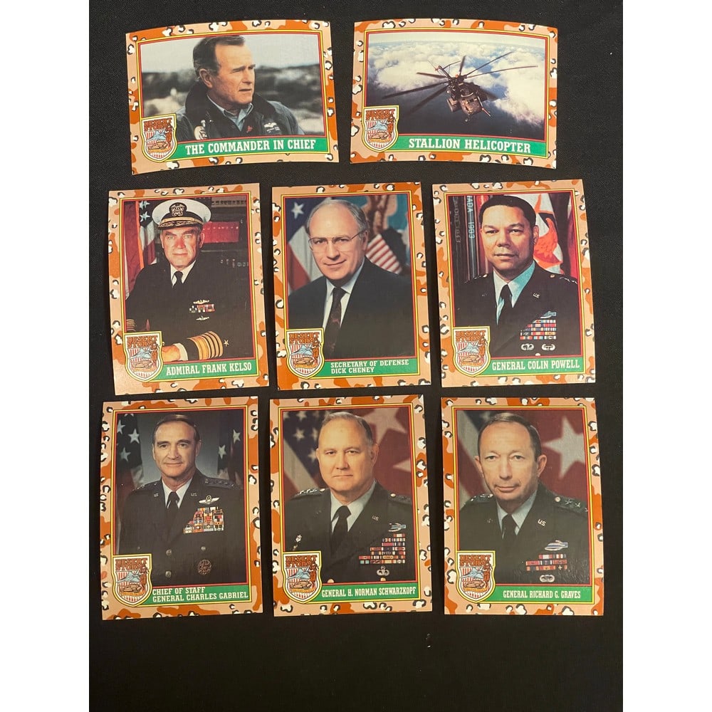 (2) 1991 Topps Desert Storm Complete Sets (1 of 2)