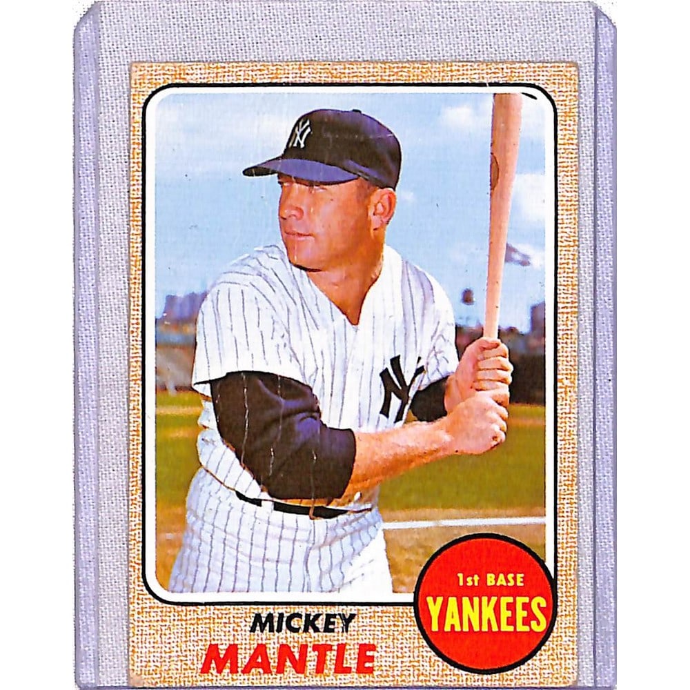 Low Grade 1968 Topps Mickey Mantle (1 of 2)