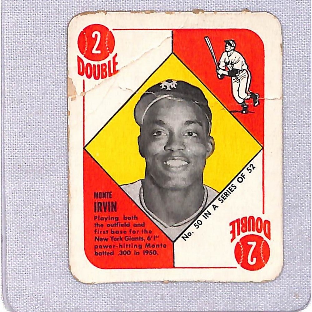 1951 Topps Red Backs Monte Irvin (1 of 2)