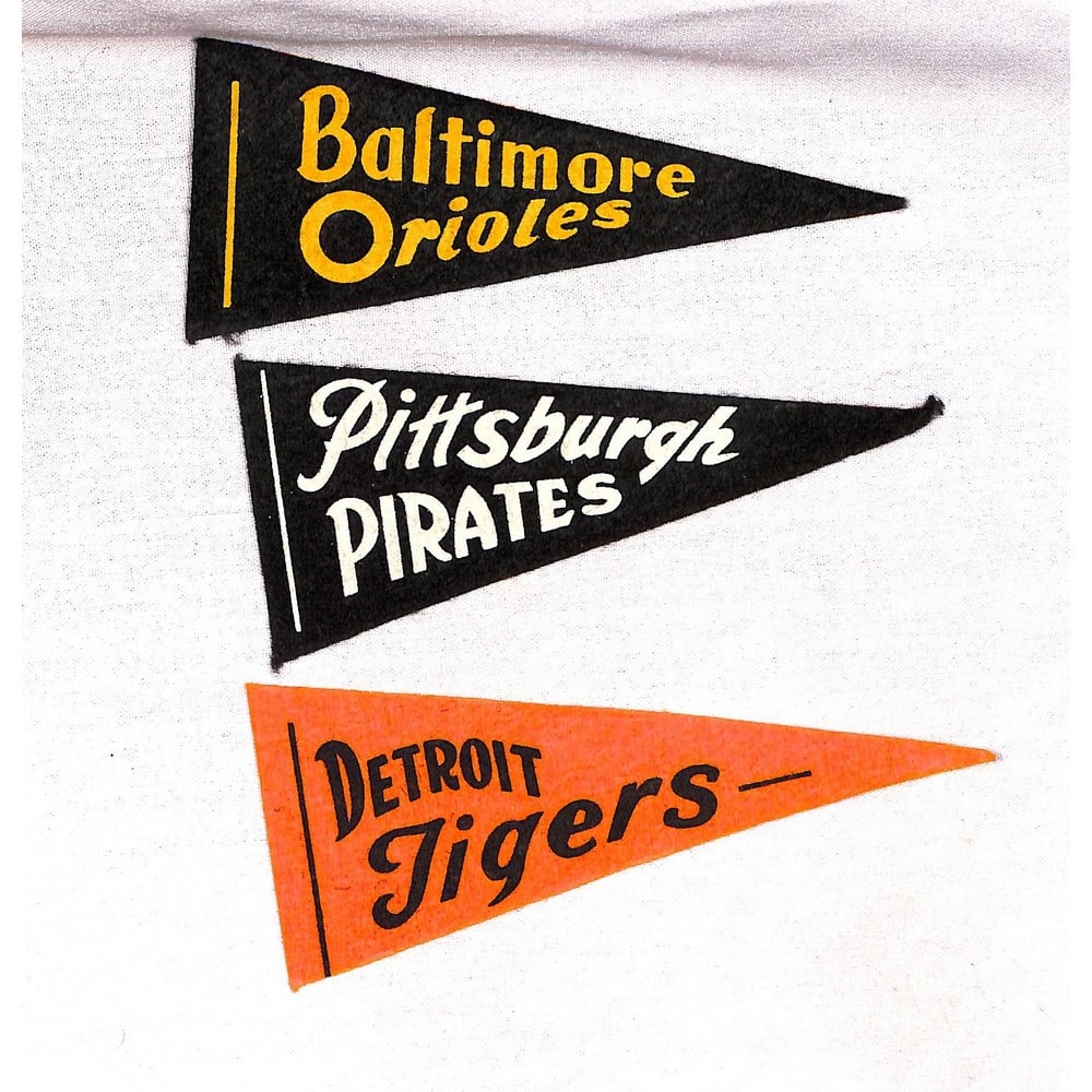(3) 1950's Baseball Mini Pennants (1 of 2)