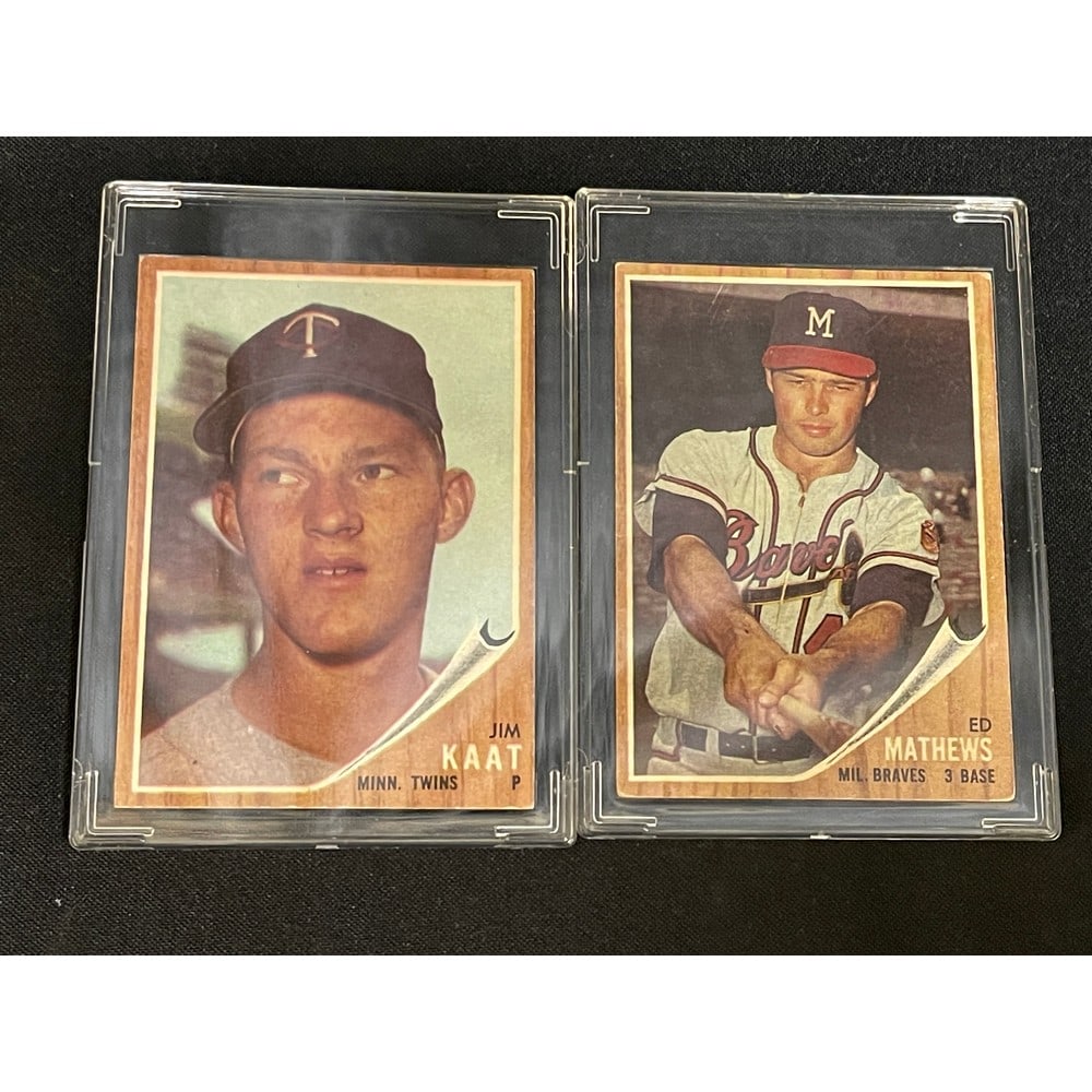 (2) 1962 Topps Baseball Stars/hof (1 of 4)
