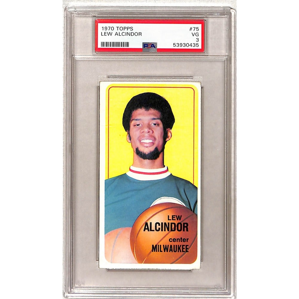 1970 Topps Lew Alcindor Psa 3: 1970 Topps Lew Alcindor Psa 3