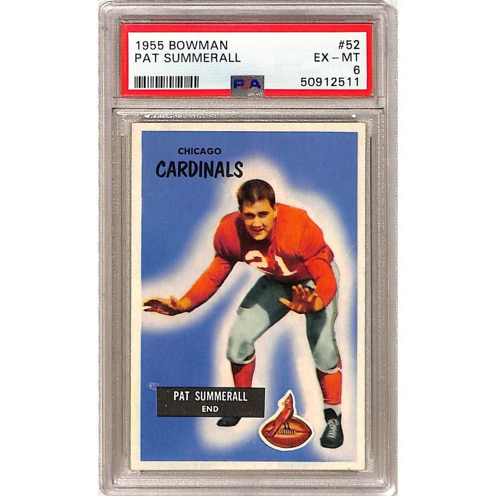 1955 Bowman Pat Summerall Rookie Psa 6: 1955 Bowman Pat Summerall Rookie Psa 6