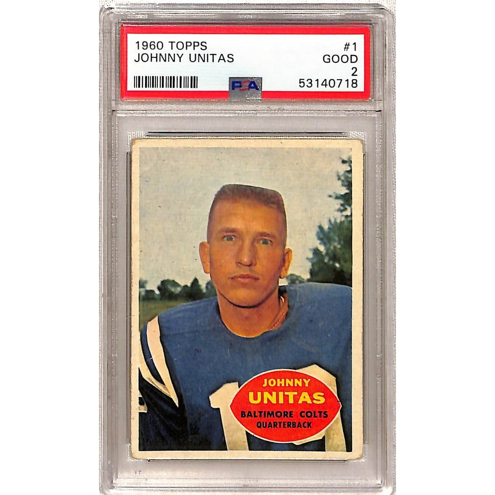 1960 Topps Johnny Unitas Psa 2 (1 of 2)