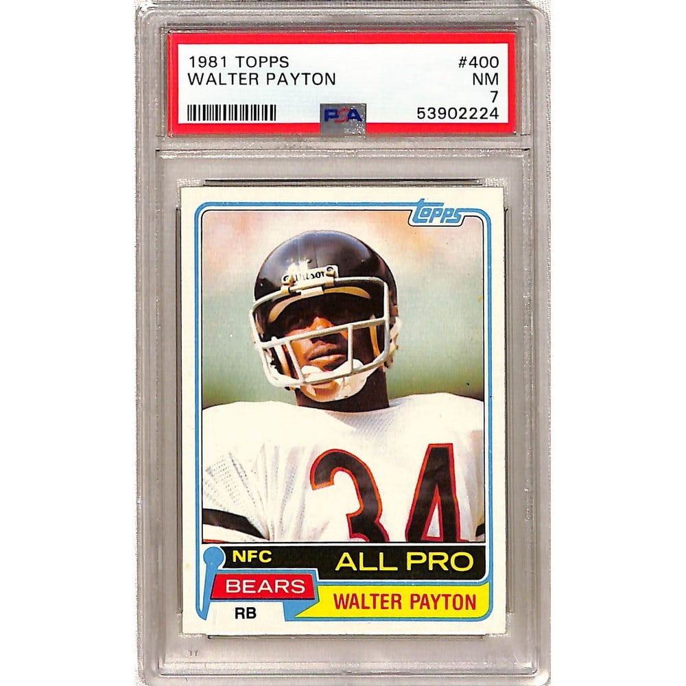 1981 Topps Walter Payton Psa 7 (1 of 2)