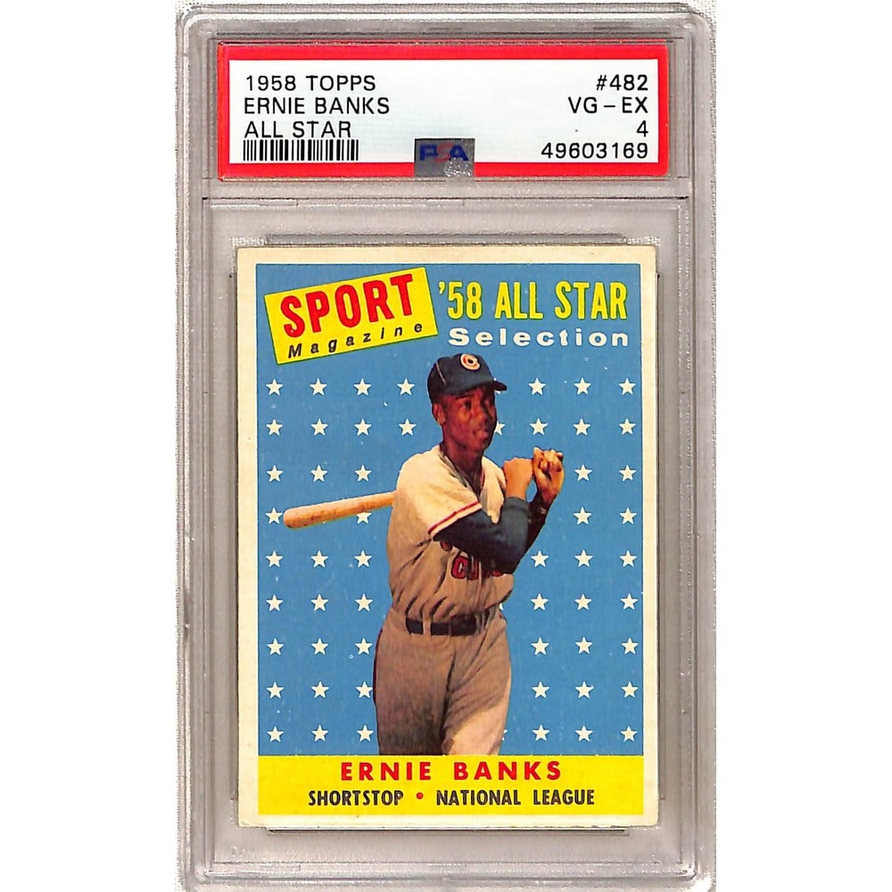 1958 Topps Ernie Banks Allstar Psa 4 (1 of 2)