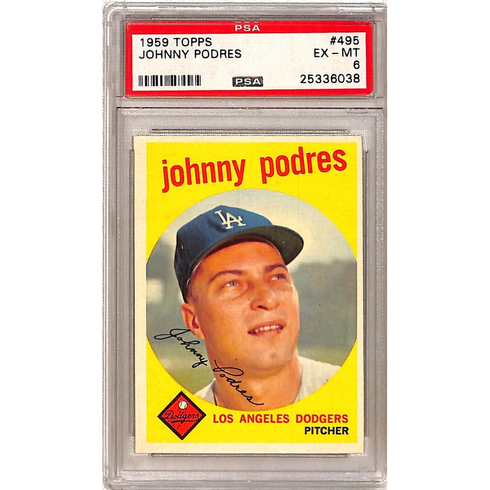 1959 Topps Johnny Podres Psa 6 (1 of 2)