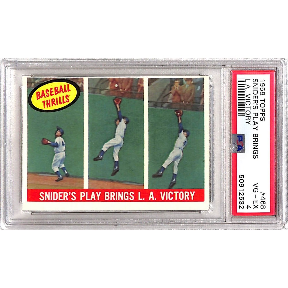 1959 Topps Duke Snider Baseball Thrills Psa 4 (1 of 2)