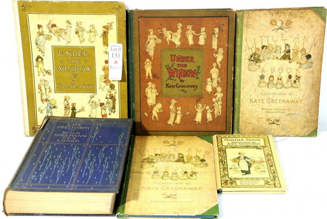 Collection of Kate Greenaway books including two : Collection of Kate Greenaway books including two "Under the Window" and two "Little Ann", Mother Goose and more