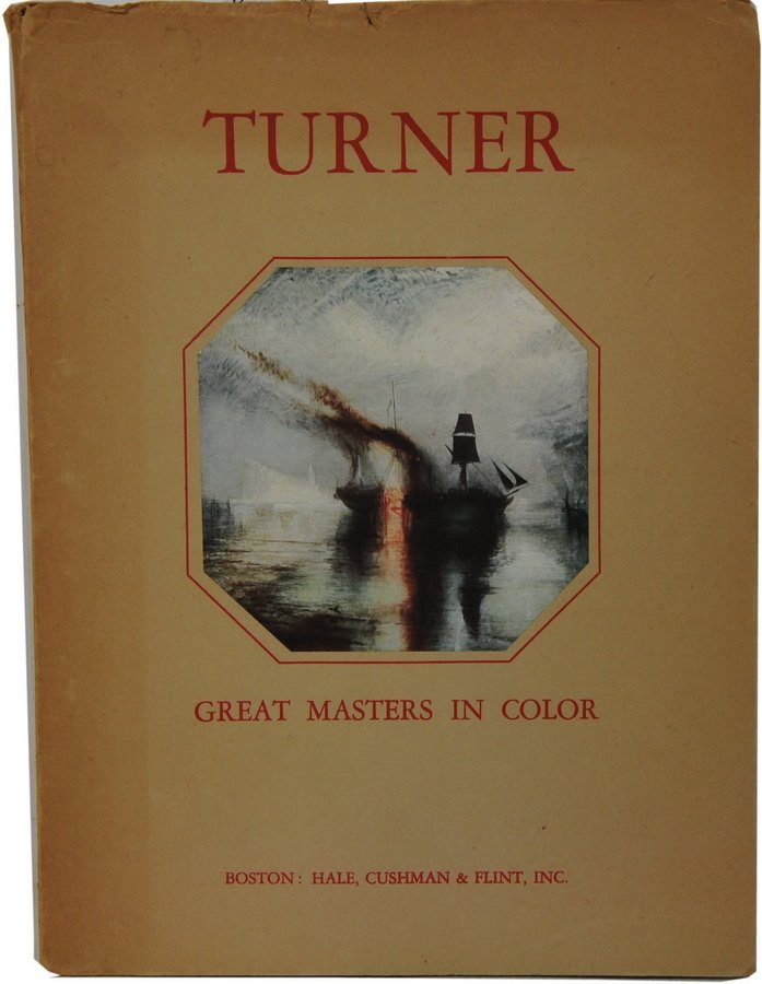 Book "Turner Great Masters in Color" of Joseph Ma: Book "Turner Great Masters in Color" of Joseph Mallord WIlliam Turner of the British School with 16 color prints in good condition