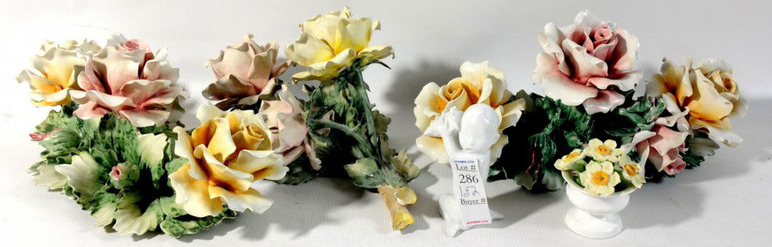 Capodimonte by Mollica 3 pieces, Aynsley England 1: Capodimonte by Mollica 3 pieces, Aynsley England 1 piece. 4.5" boy with sea shell Denmark porcelain