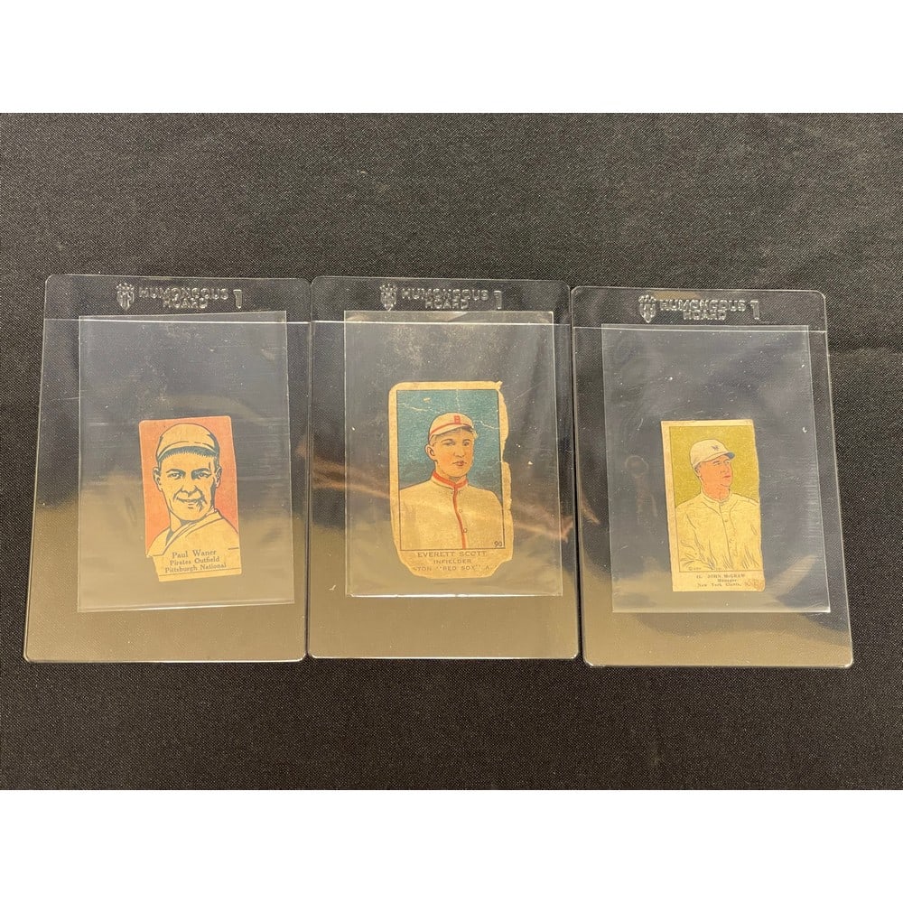 (3) Circa 1910 Baseball Strip Cards (1 of 2)