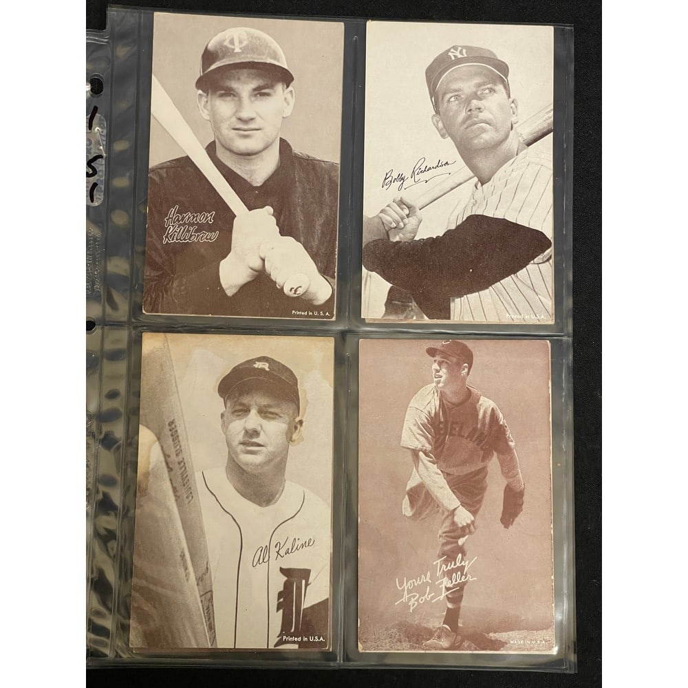 (8) 1950's Baseball Exhibit Cards (1 of 3)