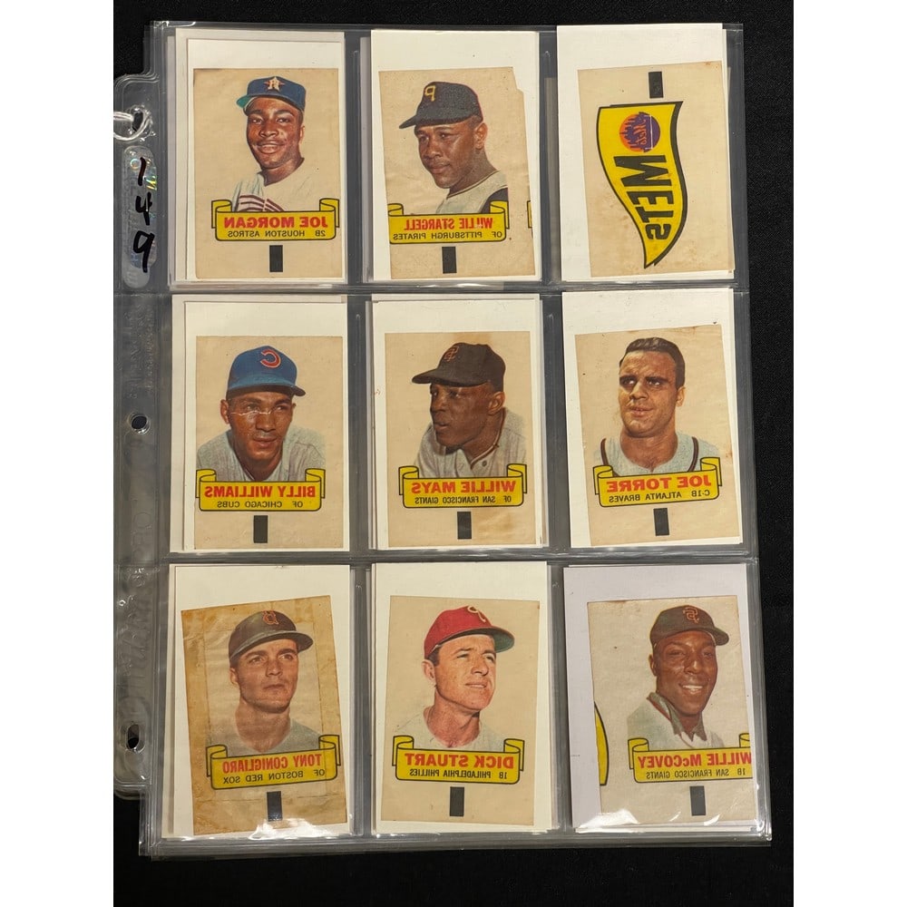 (30) 1966 Topps Rub Offs Near Set With Hof (1 of 4)