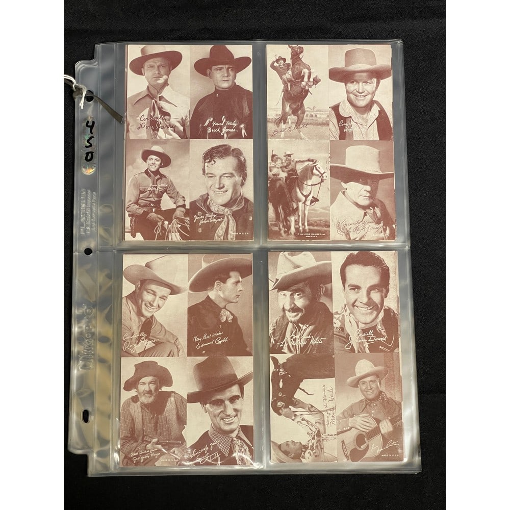1940's 4 In 1 Exhibit Cowboy/western Complete Set (1 of 4)