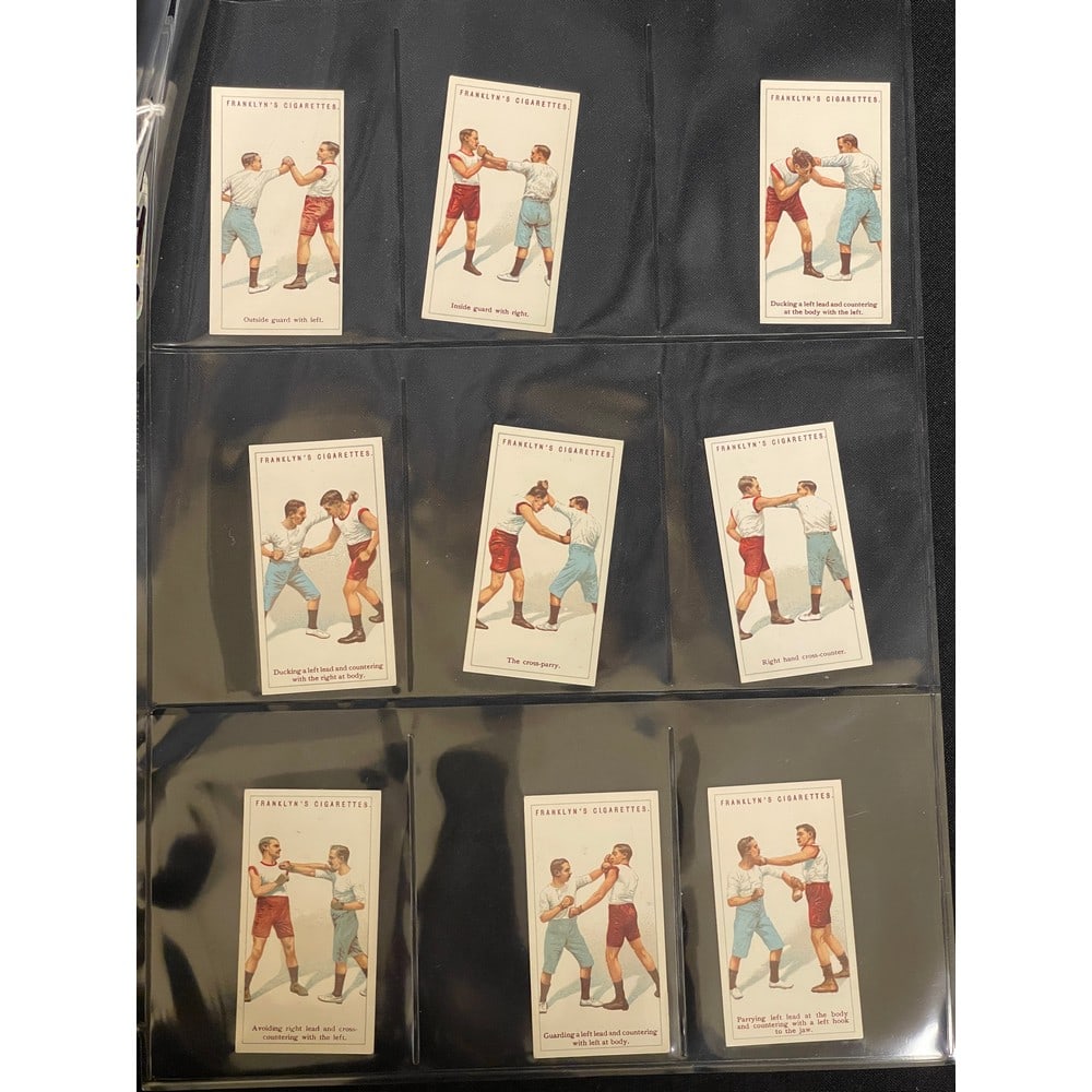 (21) Circa 1900 Boxing Cards (1 of 3)